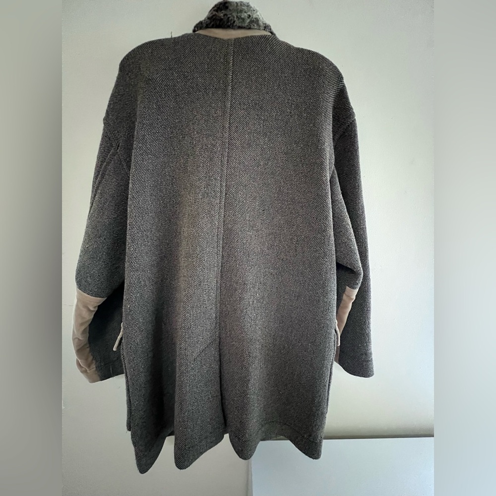 Vintage Escada brown Double-Breasted Pea Coat - Picture 11 of 15